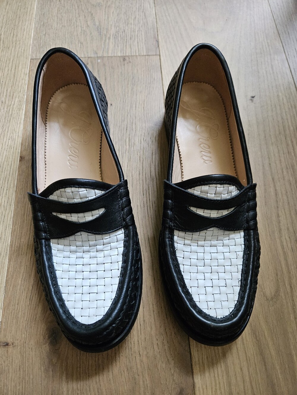 J. Crew Winona Leather Woven Loafer Sizr 8.